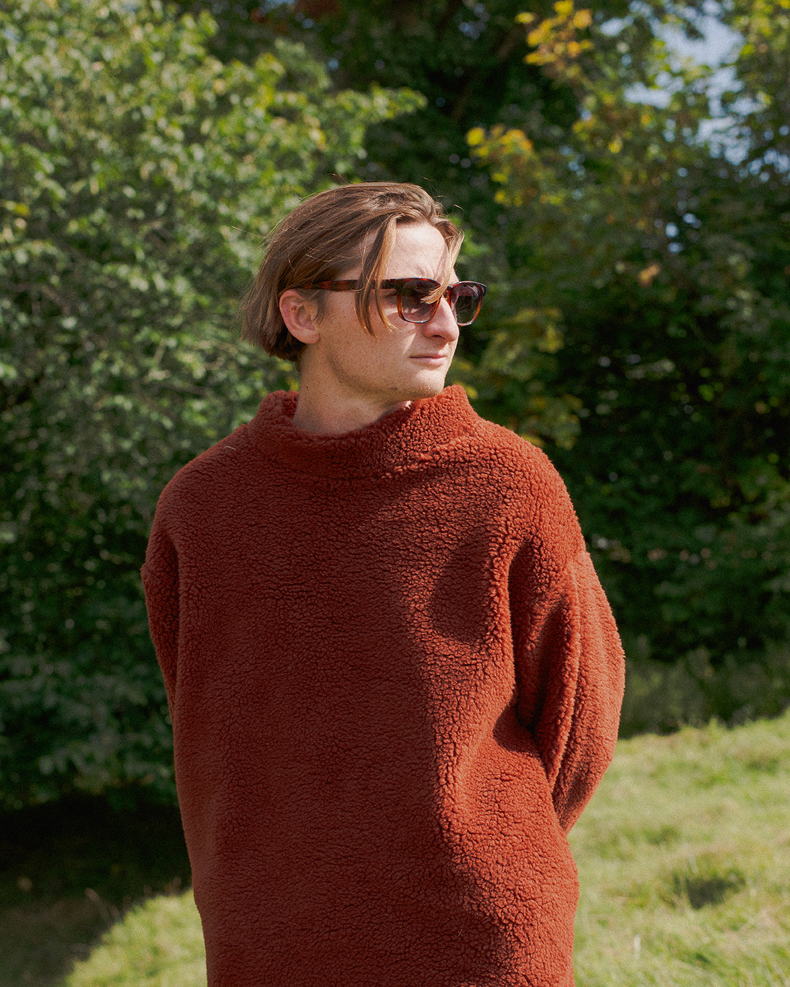 Sherpa Fleece - Burnt Orange