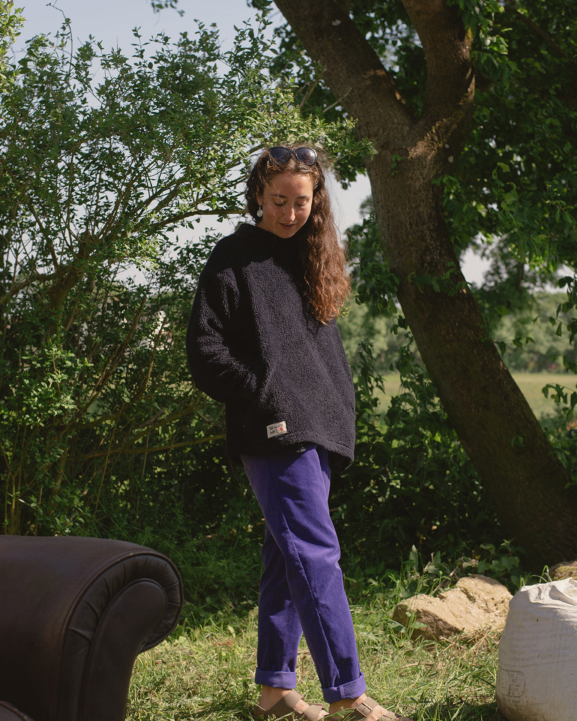 Sherpa Fleece - Midnight Blue