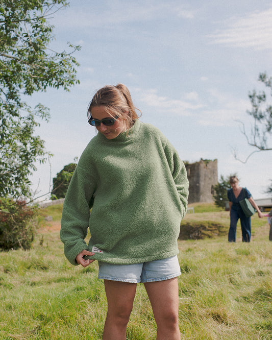 Sherpa Fleece  - Spring Green