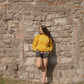 Organic Cotton Towelling Sweatshirt  - Sunflower