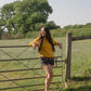 Organic Cotton Towelling Sweatshirt  - Sunflower