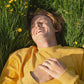 Organic Cotton Towelling Sweatshirt  - Sunflower