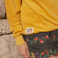 Organic Cotton Towelling Sweatshirt  - Sunflower